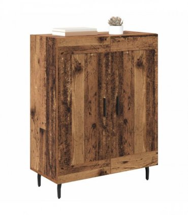 vidaXL Sideboard Old Wood 69.5 x 34 x 90 cm Engineered Wood and Iron — V0672040216