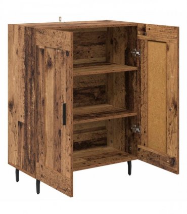 vidaXL Sideboard Old Wood 69.5 x 34 x 90 cm Engineered Wood and Iron — V0672040216