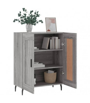 vidaXL Sideboard Grey Sonoma 69.5x34x90 cm Engineered Wood — V0672040218