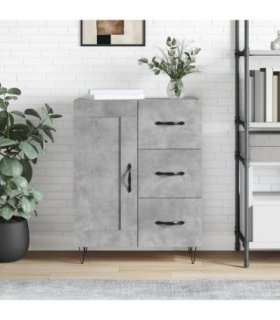 vidaXL Sideboard Concrete Grey 69.5x34x90 cm Engineered Wood — V0672040240