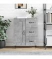 vidaXL Sideboard Concrete Grey 69.5x34x90 cm Engineered Wood — V0672040240