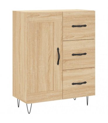 vidaXL Sideboard Sonoma Oak 69.5x34x90 cm Engineered Wood — V0672040245
