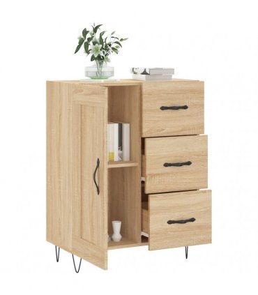 vidaXL Sideboard Sonoma Oak 69.5x34x90 cm Engineered Wood — V0672040245