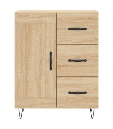 vidaXL Sideboard Sonoma Oak 69.5x34x90 cm Engineered Wood — V0672040245