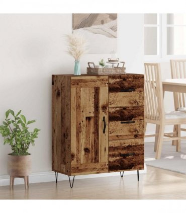 vidaXL Sideboard Old Wood 69.5 x 34 x 90 cm Engineered Wood — V0672040246