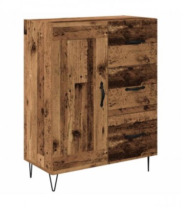 vidaXL Sideboard Old Wood 69.5 x 34 x 90 cm Engineered Wood — V0672040246