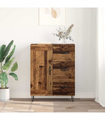 vidaXL Sideboard Old Wood 69.5 x 34 x 90 cm Engineered Wood — V0672040246