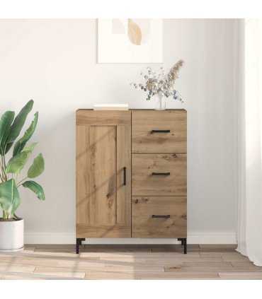 vidaXL Sideboard Artisan oak 69.5 x 34 x 90 cm Engineered wood — V0672040247