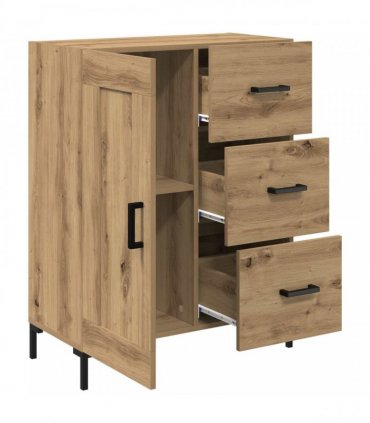 vidaXL Sideboard Artisan oak 69.5 x 34 x 90 cm Engineered wood — V0672040247