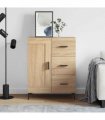 vidaXL Sideboard Sonoma Oak 69.5x34x90 cm Engineered Wood — V0672040248