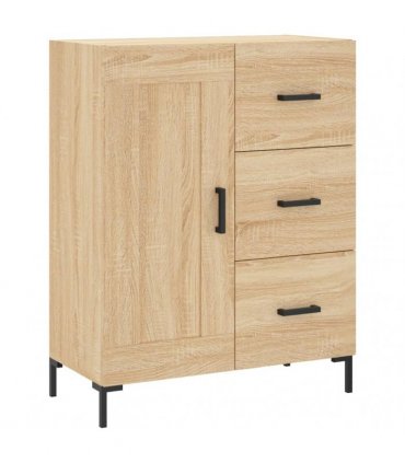vidaXL Sideboard Sonoma Oak 69.5x34x90 cm Engineered Wood — V0672040248