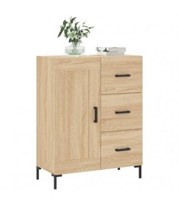 vidaXL Sideboard Sonoma Oak 69.5x34x90 cm Engineered Wood — V0672040248