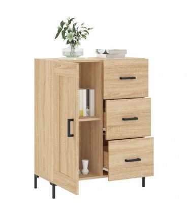 vidaXL Sideboard Sonoma Oak 69.5x34x90 cm Engineered Wood — V0672040248