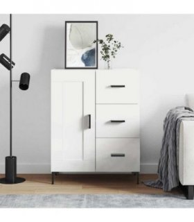 vidaXL Sideboard White 69.5x34x90 cm Engineered Wood — V0672040252