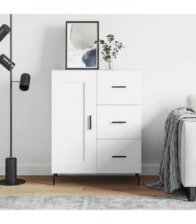 vidaXL Sideboard White 69.5x34x90 cm Engineered Wood — V0672040259
