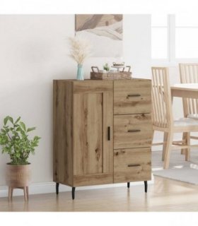 vidaXL Sideboard with Drawer Artisan Oak 69.5 x 34 x 90 cm — V0672040260