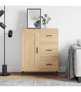 vidaXL Sideboard Sonoma Oak 69.5x34x90 cm Engineered Wood — V0672040262