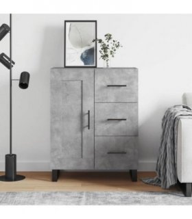 vidaXL Sideboard Concrete Grey 69.5x34x90 cm Engineered Wood — V0672040266