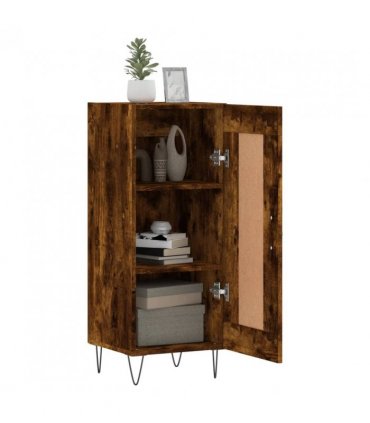 vidaXL Sideboard Smoked Oak 34.5x34x90 cm Engineered Wood — V0672040293