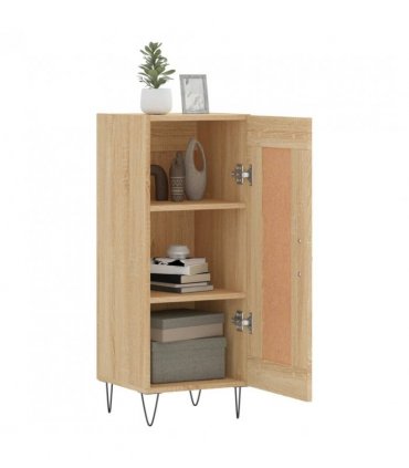 vidaXL Sideboard Sonoma Oak 34.5x34x90 cm Engineered Wood — V0672040295