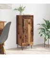 vidaXL Sideboard Old Wood 34.5 x 34 x 90 cm Engineered Wood and Iron