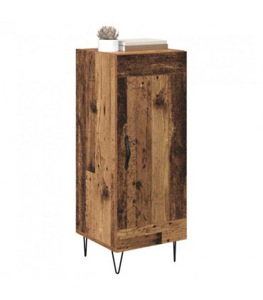 vidaXL Sideboard Old Wood 34.5 x 34 x 90 cm Engineered Wood and Iron