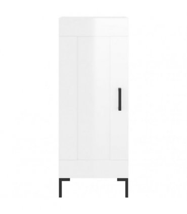 vidaXL Sideboard High Gloss White 34.5x34x90 cm Engineered Wood — V0672040298