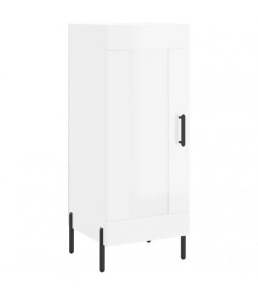 vidaXL Sideboard High Gloss White 34.5x34x90 cm Engineered Wood — V0672040312