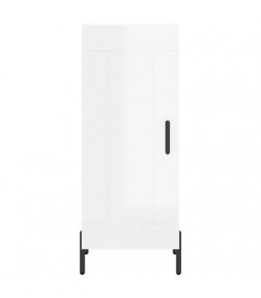 vidaXL Sideboard High Gloss White 34.5x34x90 cm Engineered Wood — V0672040312