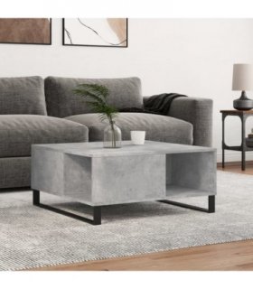 vidaXL Coffee Table Concrete Grey 80x80x36.5 cm Engineered Wood — V0672040369