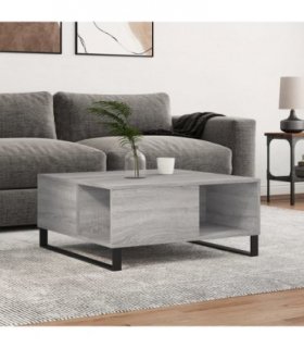 vidaXL Coffee Table Grey Sonoma 80x80x36.5 cm Engineered Wood