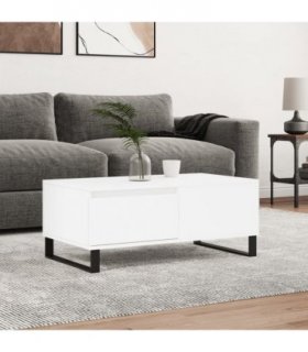 vidaXL Coffee Table White 90x50x36.5 cm Engineered Wood — V0672040383