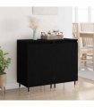 vidaXL Sideboard 2 pcs Black Oak 40 x 35 x 70 cm