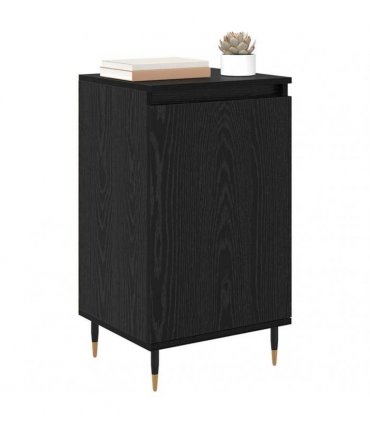 vidaXL Sideboard 2 pcs Black Oak 40 x 35 x 70 cm