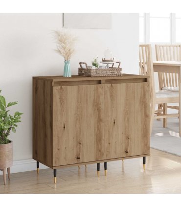 vidaXL Sideboard 2 pcs Artisan Oak 40 x 35 x 70 cm