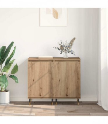 vidaXL Sideboard 2 pcs Artisan Oak 40 x 35 x 70 cm