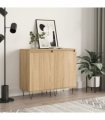 vidaXL Sideboards 2 pcs Sonoma Oak 40x35x70 cm Engineered Wood