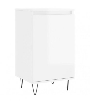 vidaXL Sideboards 2 pcs High Gloss White 40x35x70 cm Engineered Wood