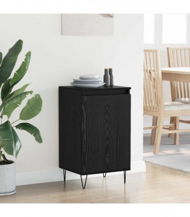 vidaXL Sideboard Black Oak 40 x 35 x 70 cm Engineered Wood