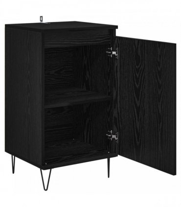 vidaXL Sideboard Black Oak 40 x 35 x 70 cm Engineered Wood