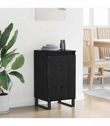 vidaXL Sideboard Black Oak 40 x 35 x 70 cm Engineered Wood — V0672040417