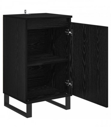vidaXL Sideboard Black Oak 40 x 35 x 70 cm Engineered Wood — V0672040417