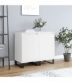 vidaXL Sideboards 2 pcs White 40x35x70 cm Engineered Wood — V0672040422