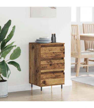 vidaXL Sideboard with Drawer Old wood 35 x 40 x 70 cm Engineered wood