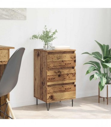 vidaXL Sideboard Old Wood 40 x 35 x 70 cm Engineered Wood and Iron