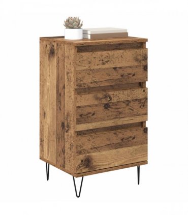 vidaXL Sideboard Old Wood 40 x 35 x 70 cm Engineered Wood and Iron