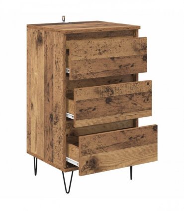 vidaXL Sideboard Old Wood 40 x 35 x 70 cm Engineered Wood and Iron