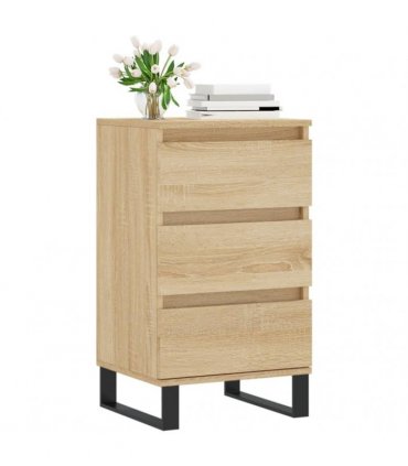 vidaXL Sideboard Sonoma Oak 40x35x70 cm Engineered Wood — V0672040447
