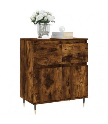 vidaXL Sideboard Smoked Oak 60x35x70 cm Engineered Wood — V0672040457