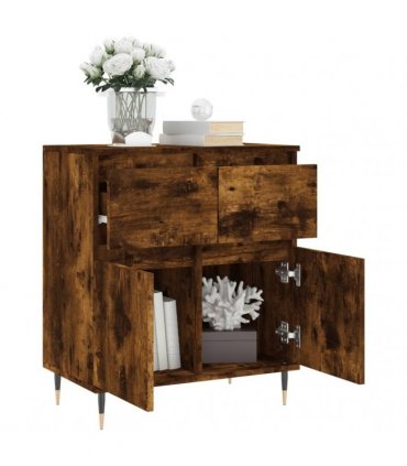 vidaXL Sideboard Smoked Oak 60x35x70 cm Engineered Wood — V0672040457
